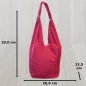 Preview: flevado Damen/Teenager Schultertasche Strandtasche Elefantenmuster Indi Style Pink